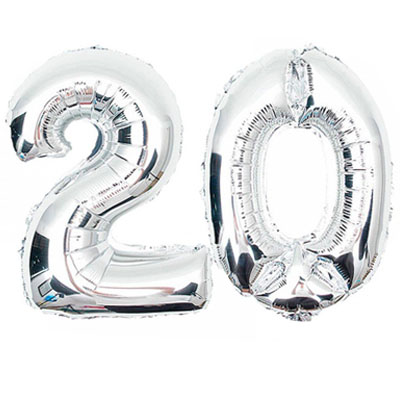 Globo Metálico de Numeros