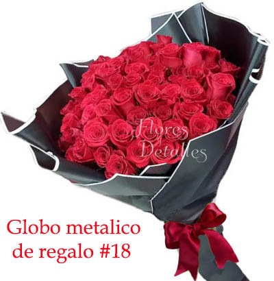 A51 Ramo Buchón 100 Rosas Rojas