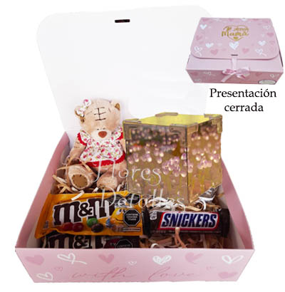 MA  Caja con Tulipanes infinitos