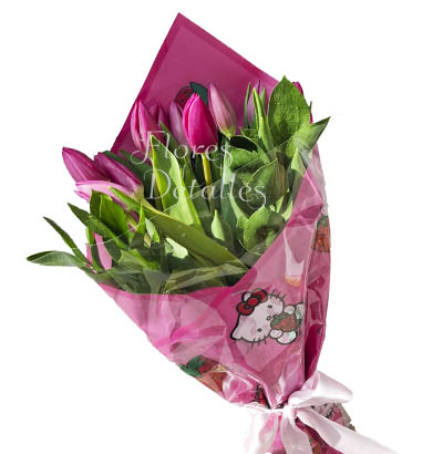 HK7 Ramo 10 Tulipanes Mixtos