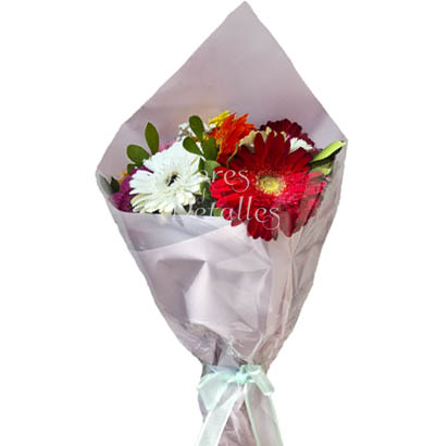 CU2 Ramo con 12 gerberas mixtas