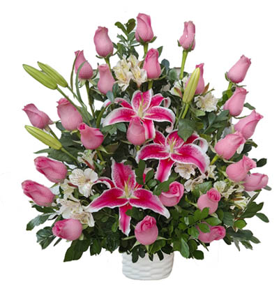 Arreglo con 24 Rosas Rosadas