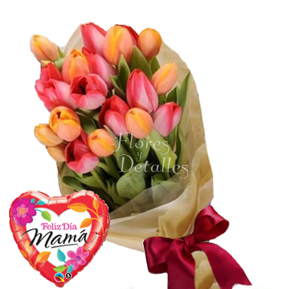 MA22 Ramo 20 Tulipanes Mixtos