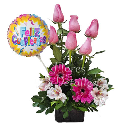 CU6 Arreglo con 6 Rosas 
