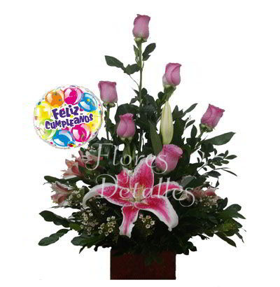 CU6 Arreglo con 6 Rosas 