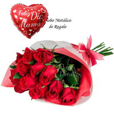 MA7 Ramo 12 Rosas Rojas