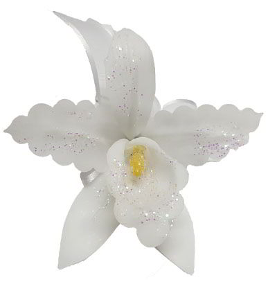Orquídea Artificial Blanca