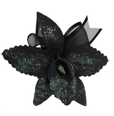 Orquídea Artificial Negra