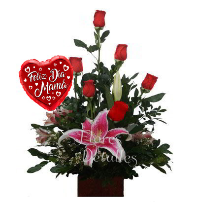MA3 Arreglo 6 Rosas Rojas