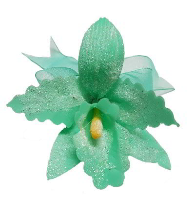 Orquídea Artificial Verde Jade