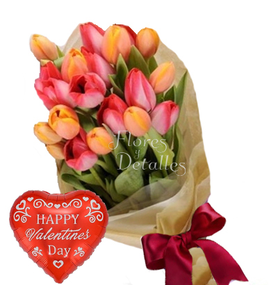SV36 Ramo 20 Tulipanes Mixtos
