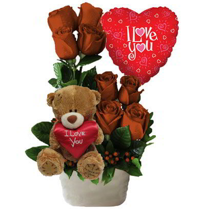 A3 Arreglo con 8 Rosas  