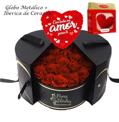 A25  Box con 12 rosas